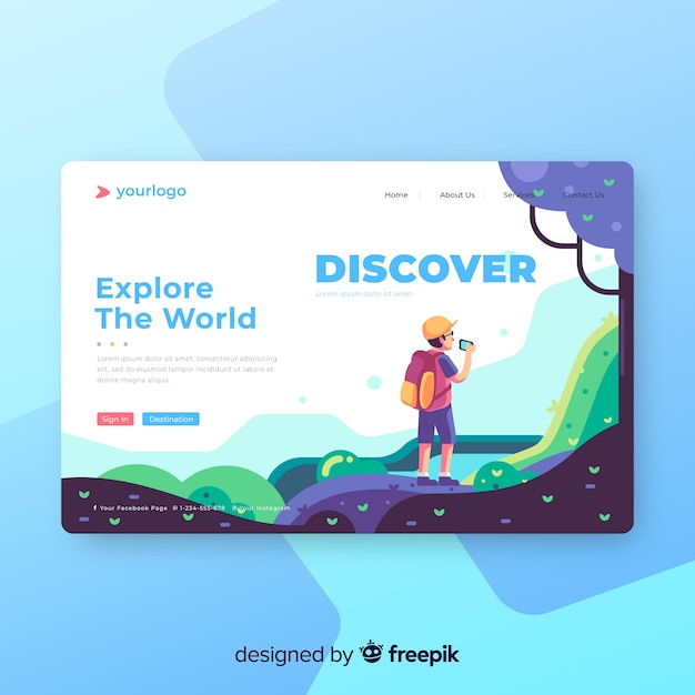 Reise-landing-page