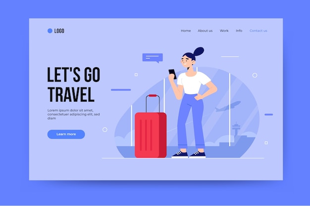Reise-Landingpage-Vorlage