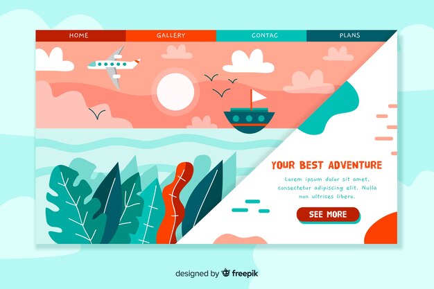 Reise-Landingpage