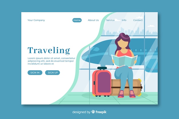 Reise-landingpage