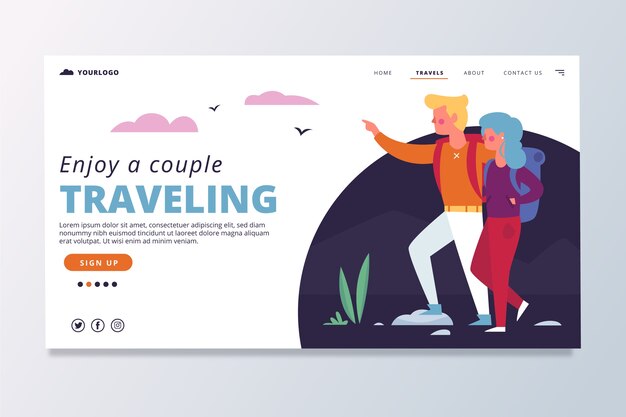 Reise-Landingpage