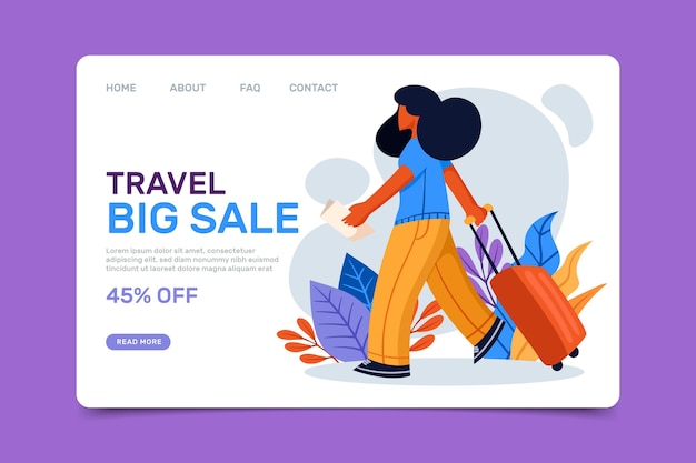 Reiseverkauf Landing Page