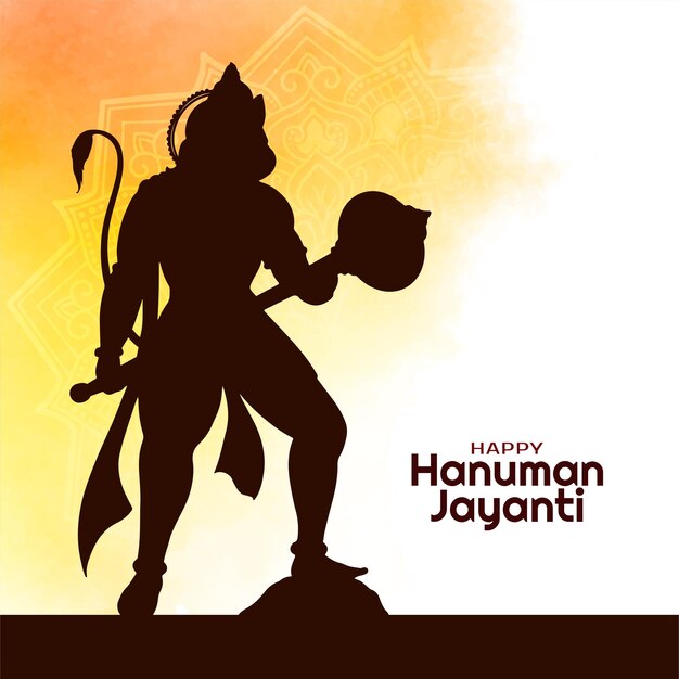 Religiöse Hintergrund des heiligen indischen Festes Happy Hanuman Jayanti