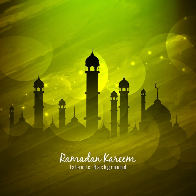 Religiöser ramadan kareem hintergrunddesign