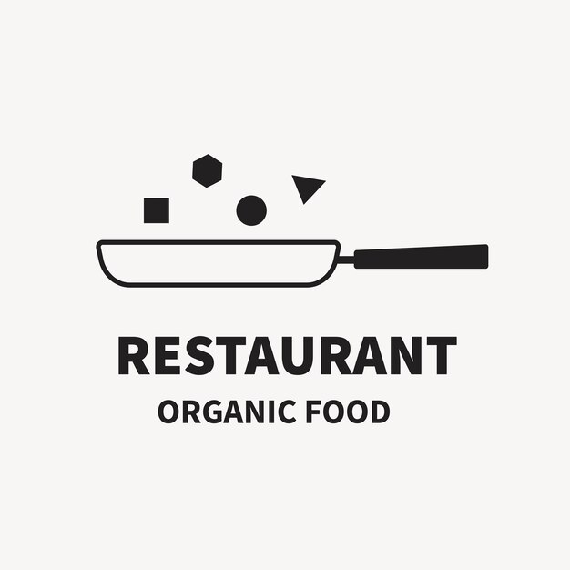 Restaurantlogo, Lebensmittelgeschäftsschablone für Branding-Designvektor