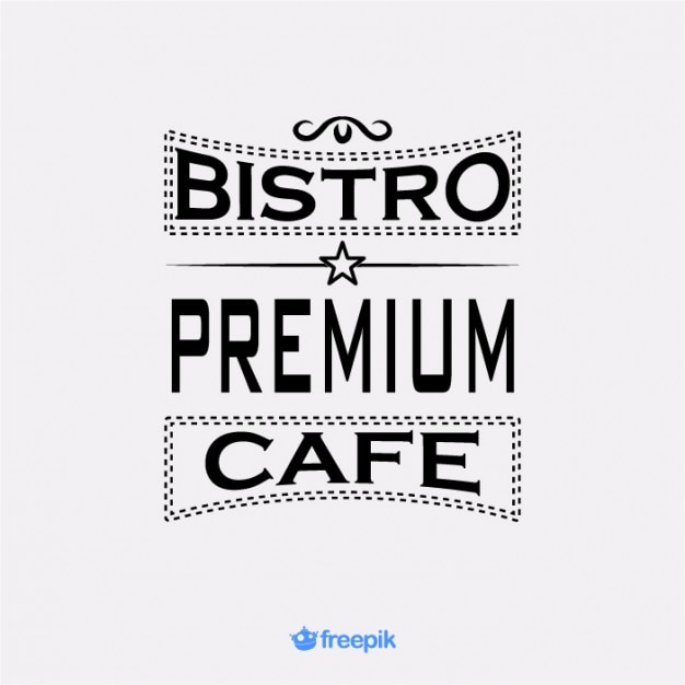 Kostenloser Vektor retro banner premium-café