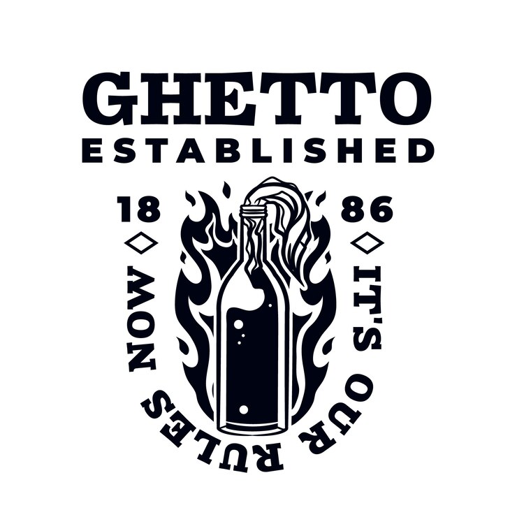 Kostenlose Vektor retro gandster logo