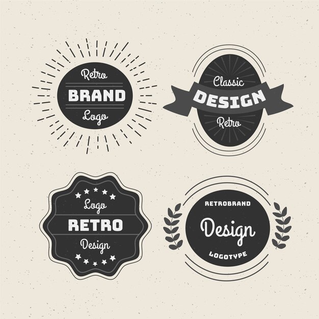 Retro Logo Sammlung