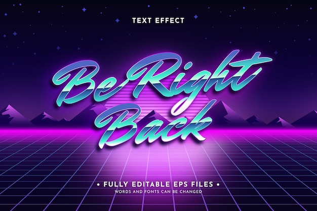 Retro-neon-texteffekt-design