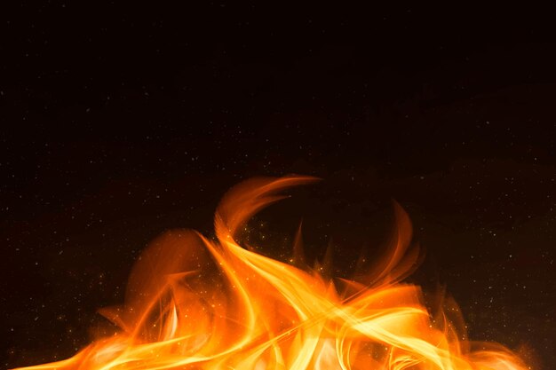 Retro orange Feuerflammengrenze