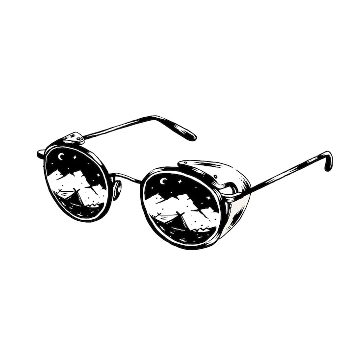 Kostenlose Vektor retro sonnenbrille
