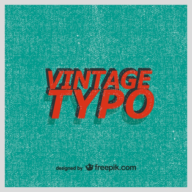 Retro-Typografie-Vektor-Hintergrund