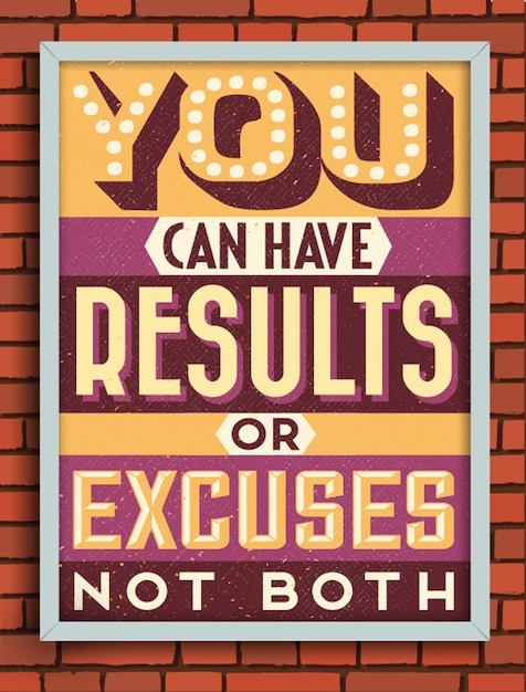 Retro vintage-motivplakat