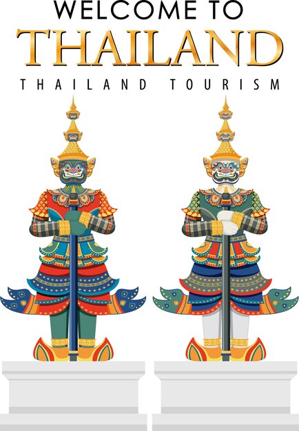 Riesige Dämonen Thailand Attraktion und Landschaftssymbol