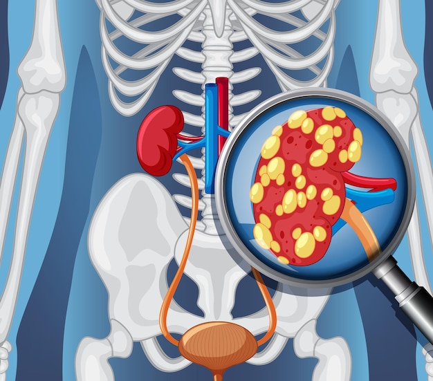 Röntgenaufnahme des menschlichen Körpers mit inneren Organen