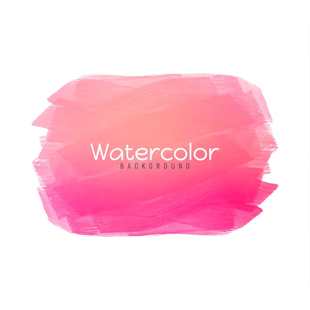 Kostenloser Vektor rosa aquarelldesignhintergrund