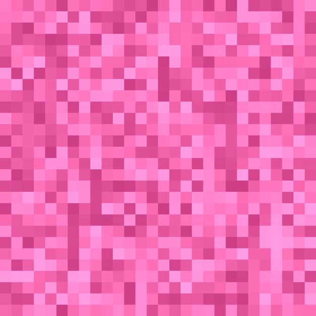 Rosa Pixel-Quadrat gefliesten Mosaik Hintergrund - geometrischen Vektor-Grafik-Design aus farbigen Quadraten