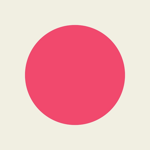 Kostenloser Vektor rosa runder geometrischer formvektor