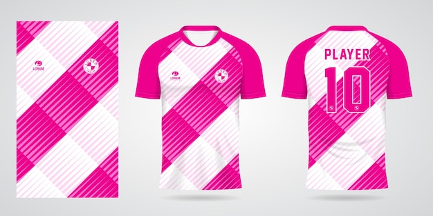 Rosa sport-fußball-trikot-vorlage