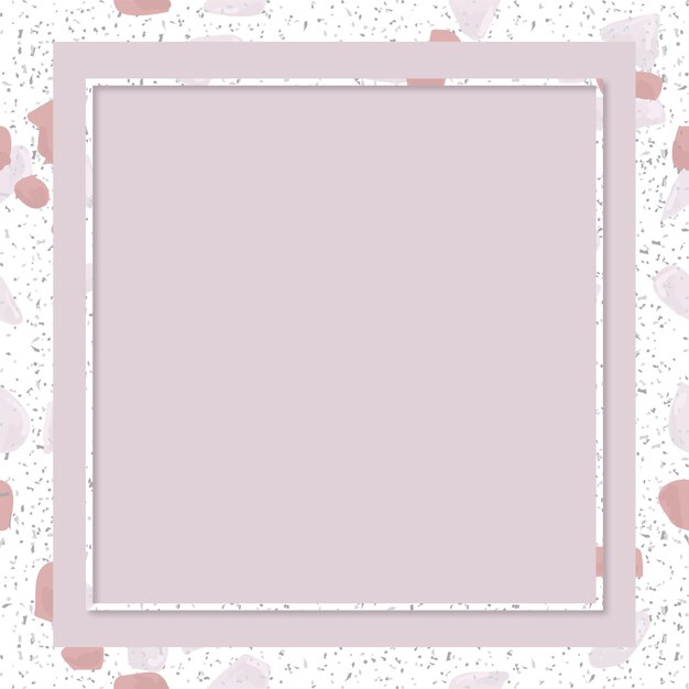 Rosa Terrazzo-Rahmen