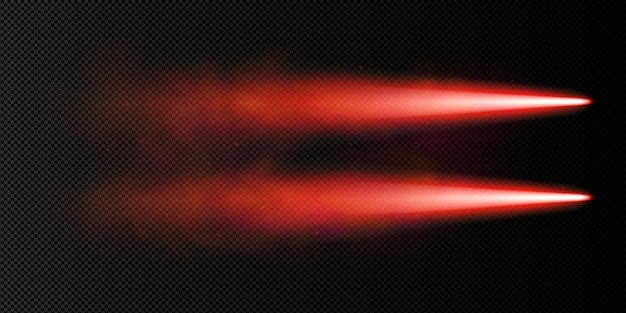Rote ebene wolke rauchspur vektor geschwindigkeitslinie