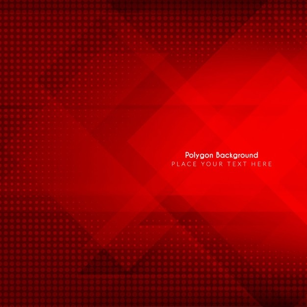 Kostenloser Vektor rote farbe abstrakt polygonal hintergrund design