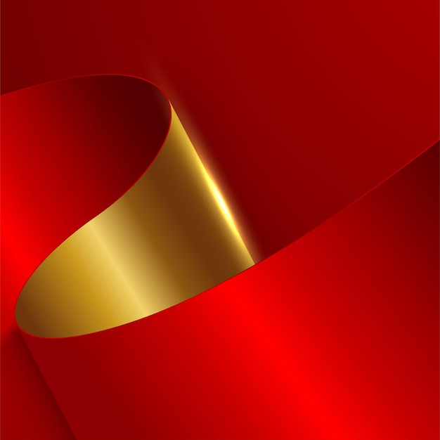 Rote Farbe und goldener Hintergrund