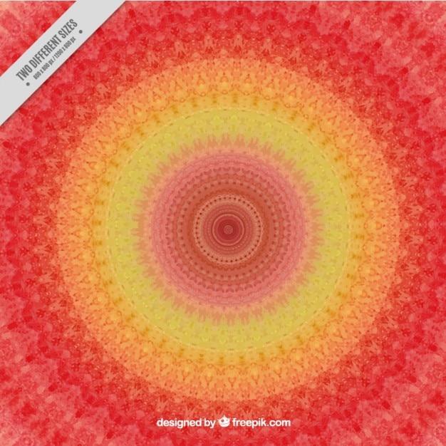 Rote und gelbe hintergrund mandala