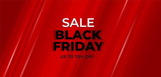 Roter hintergrund mit farbverlauf für black friday