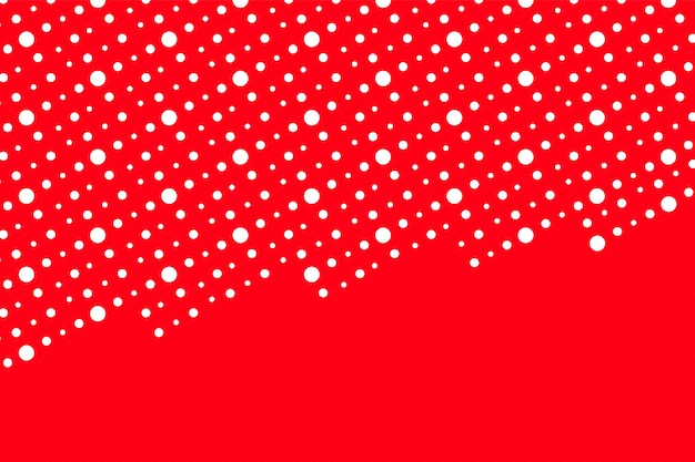 Roter Tupfenhintergrund des flachen Designs
