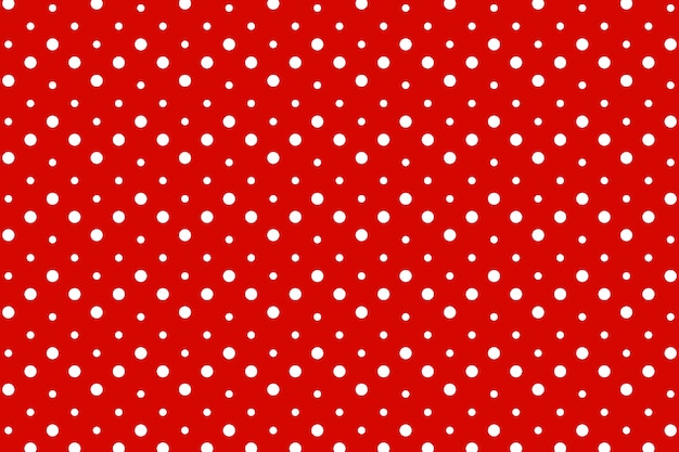 Roter Tupfenhintergrund des flachen Designs