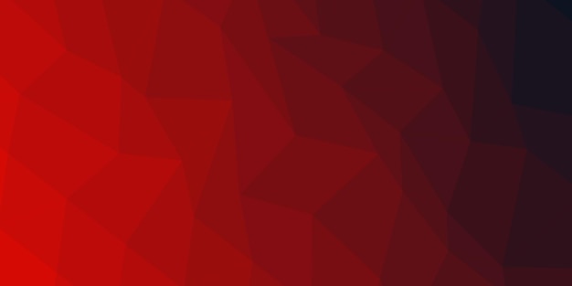 roter und schwarzer Low-Poly-Hintergrund