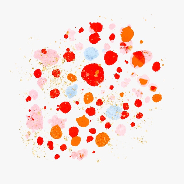 Rotes und rosafarbenes Vektorwachs geschmolzenes Buntstift-Kunstelement