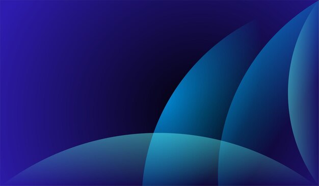 Runder blauer Farbverlauf Design Hintergrund abstrakter moderner Vektor