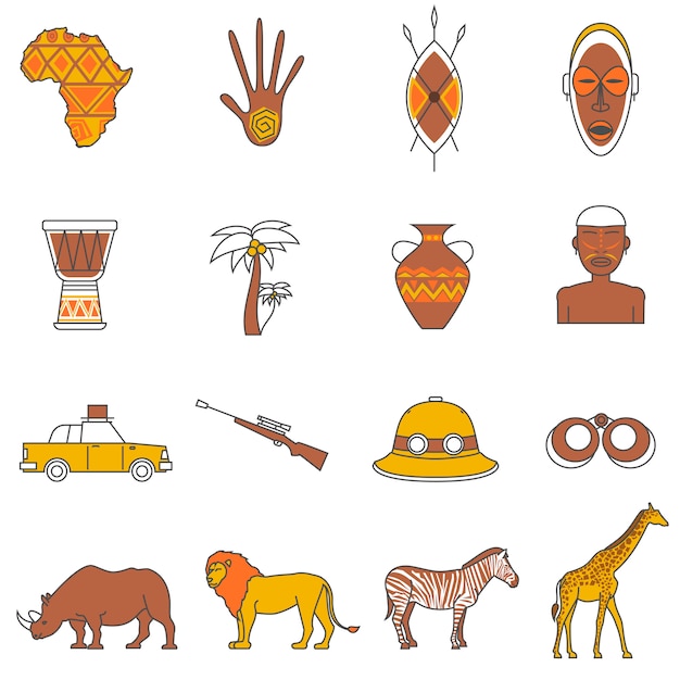 Safari icons set