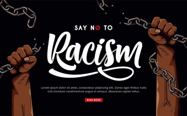 Sag nein zum rassismushintergrund