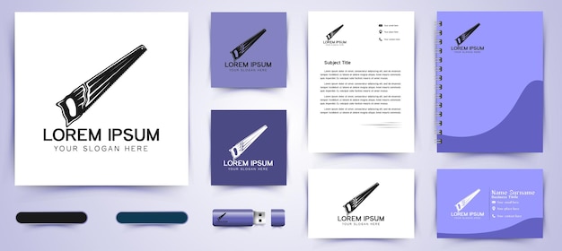 Kostenloser Vektor sah logo- und business-branding-vorlagen-design-inspiration