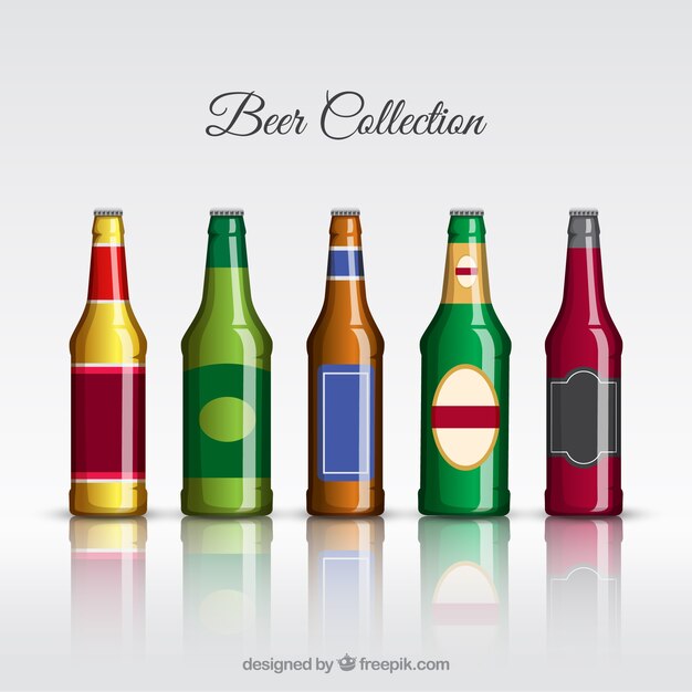 Sammlung von Bierflaschen