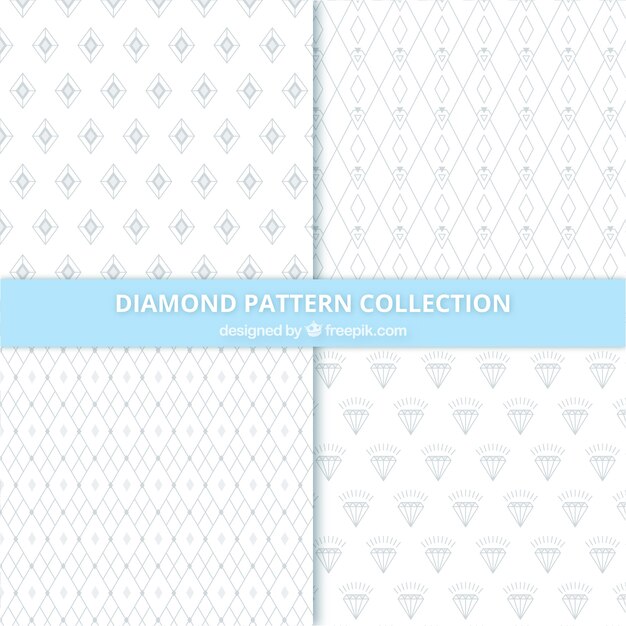 Sammlung von Diamant-Muster