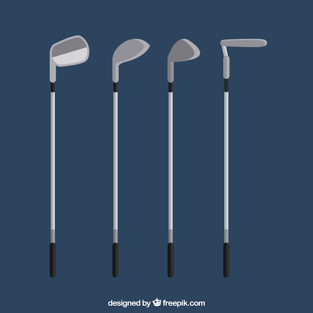 Sammlung von Golfschlägern
