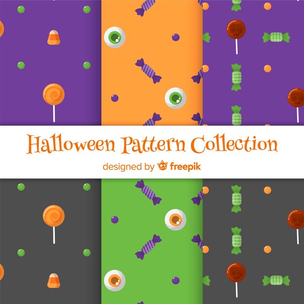Sammlung von Halloween-Mustern
