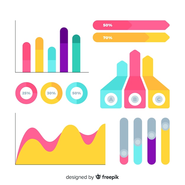 Sammlung von infografik-elementen