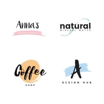 Sammlung von logos und branding-vektor
