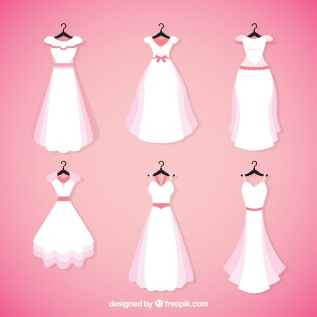 Sammlung von schönen brid Kleid