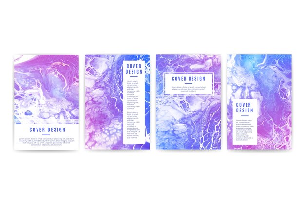 Sammlung von verschiedenen Cover-Designs