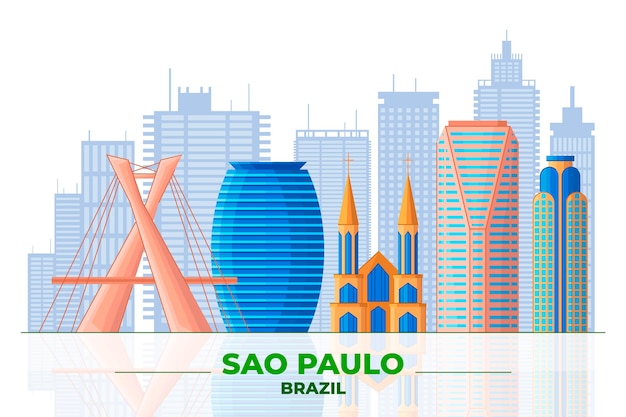 Sao Paulo und verschiedene Gebäude