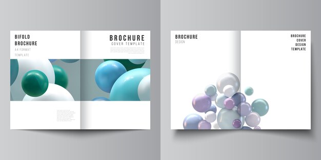 Broschure Layout Vorlage Flyer Prasentation Kostenlose Vektor