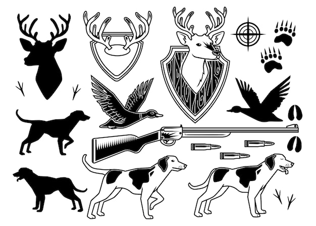 Satz Jagd