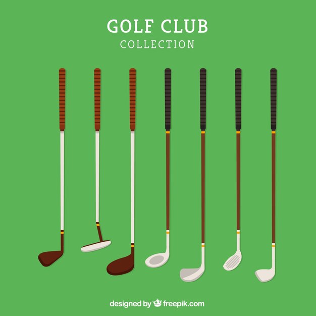 Satz Retro- Golfclubs