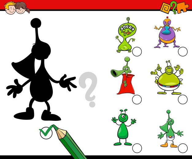 Schattenspiel Fur Kinder Premium Vektor